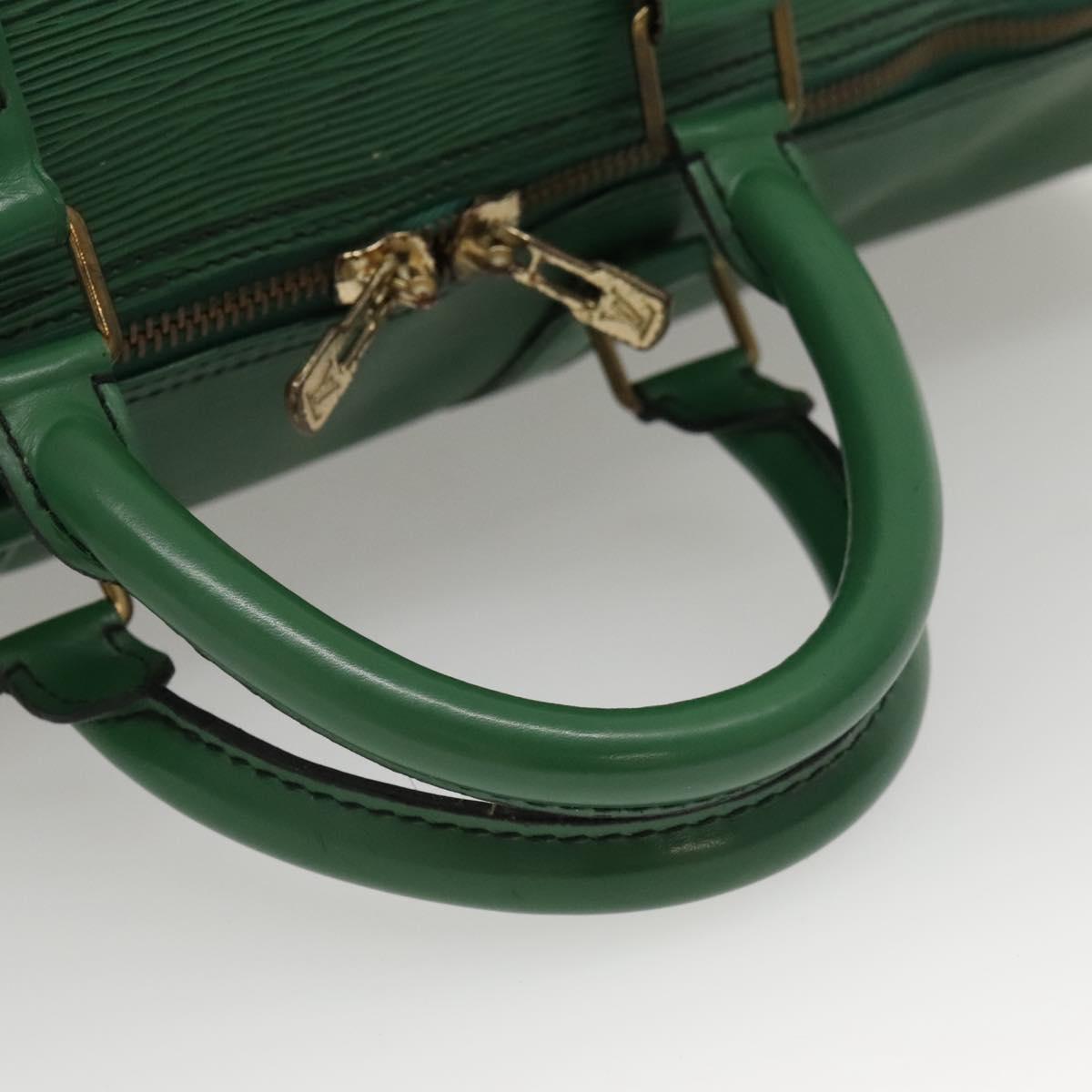 Louis Vuitton Keepall 50, Green, Leather, travel