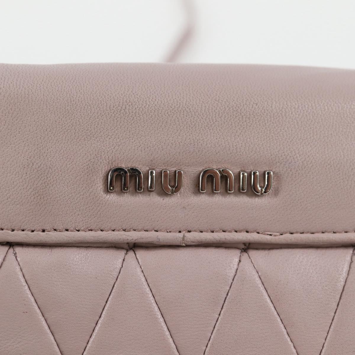Miu Miu Studded, Pink, Leather, shoulder