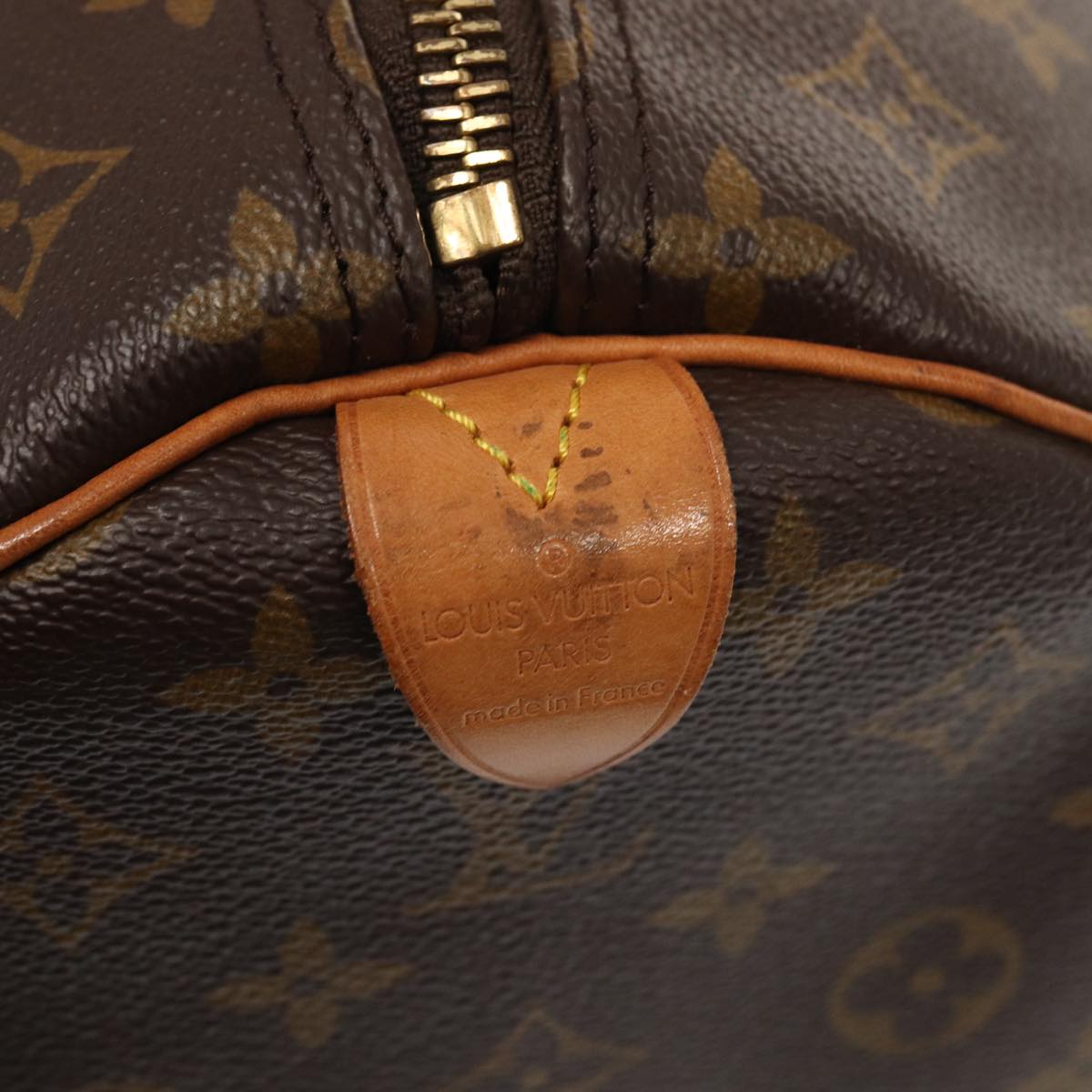 Louis Vuitton Keepall 60, Brown, Canvas, travel