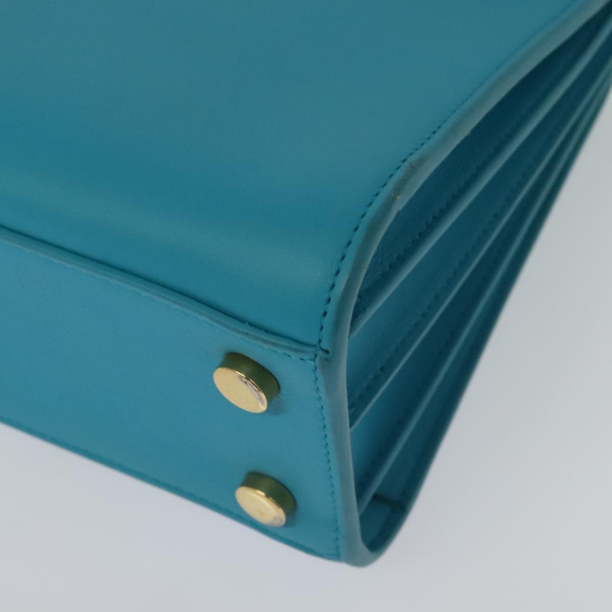 Yves Saint Laurent, Blue, Leather, handbag