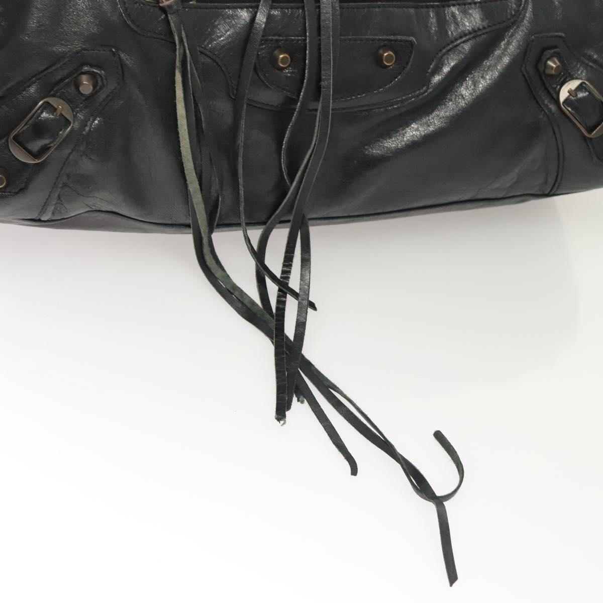 Balenciaga City, Black, Leather, handbag