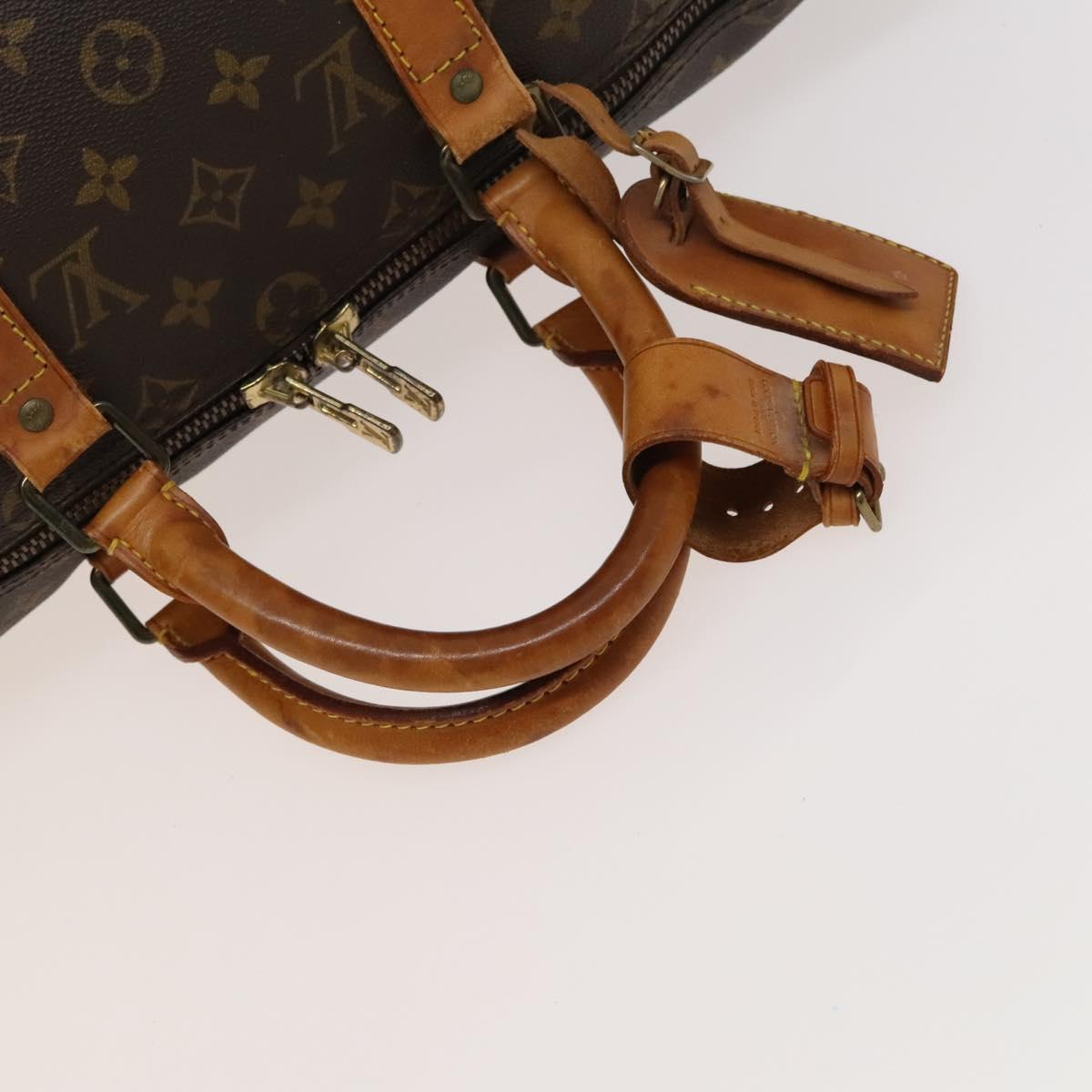 Louis Vuitton Keepall 50, Brown, Canvas, travel