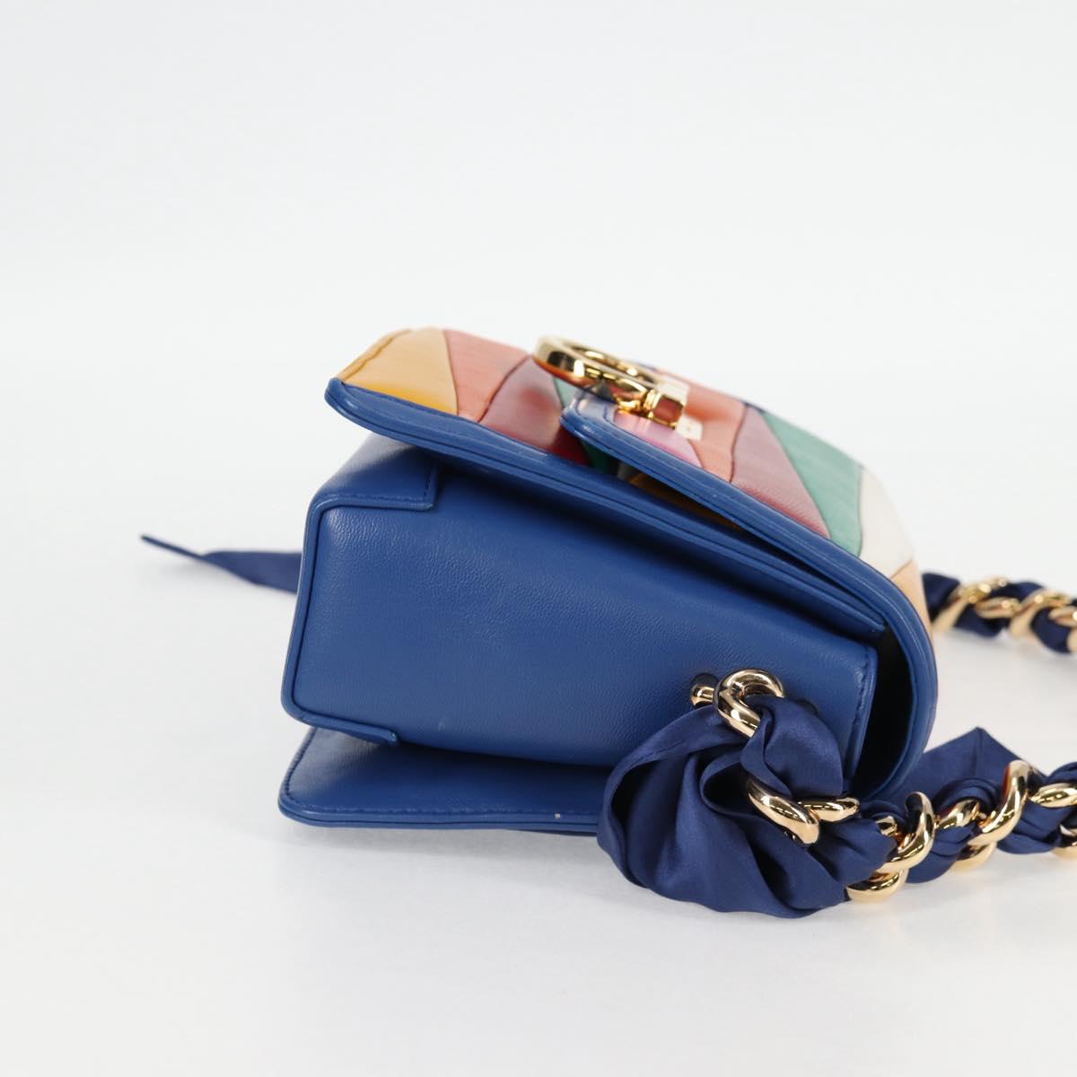 Salvatore Ferragamo Gancini, Multicolour, Leather, clutch