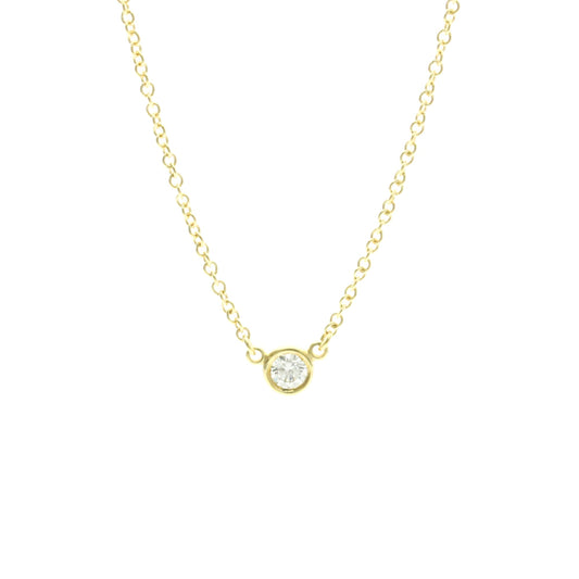 Tiffany & Co. Elsa Peretti Diamonds By The Yard 18K Yellow Gold with Diamond, Gold, Yellow Gold, Necklace