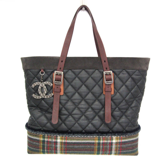 Chanel Paris-Edinburgh Tote Quilted Mixed Coated Canvas with Flannel, Multicolour, Tweed, Tote Bag