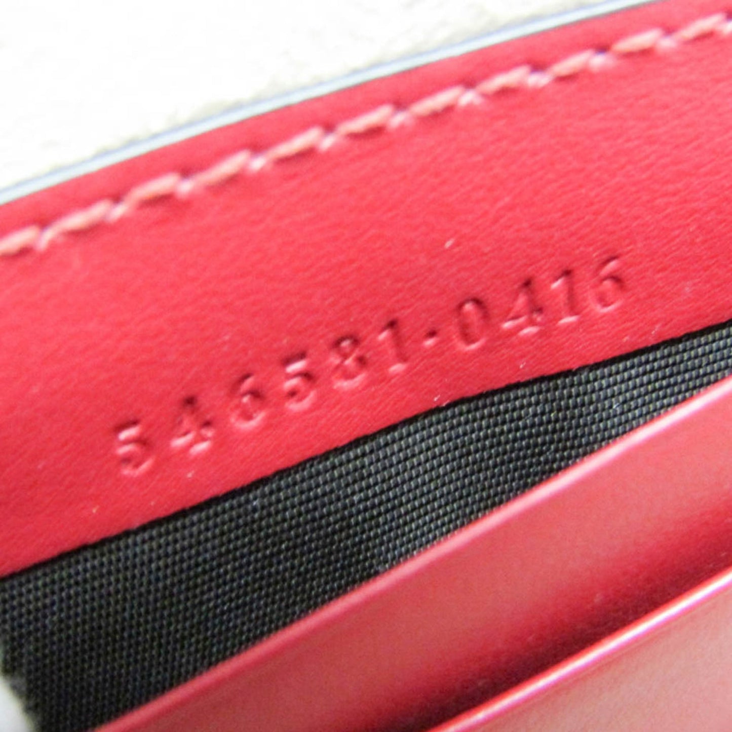 Gucci GG marmont Black leather, Red, Leather, Shoulder Bag
