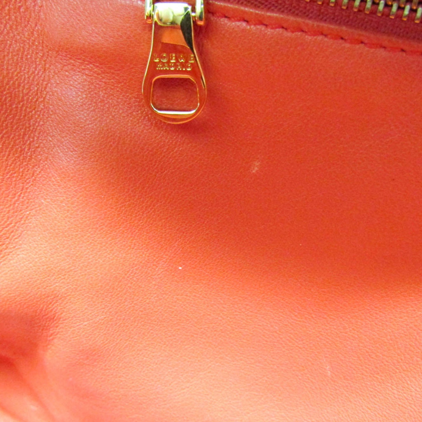 Loewe Amazona Bag Leather, Red, Leather, Handbag