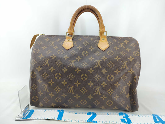 Louis Vuitton Speedy Handbag Monogram Canvas, Brown, Canvas, Handbag