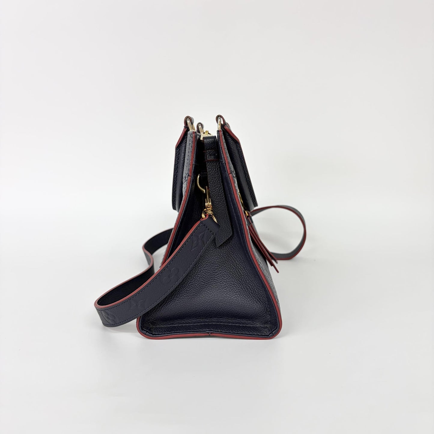 Louis Vuitton Sully Tote Monogram Empreinte Leather, Red, Leather, Handbag