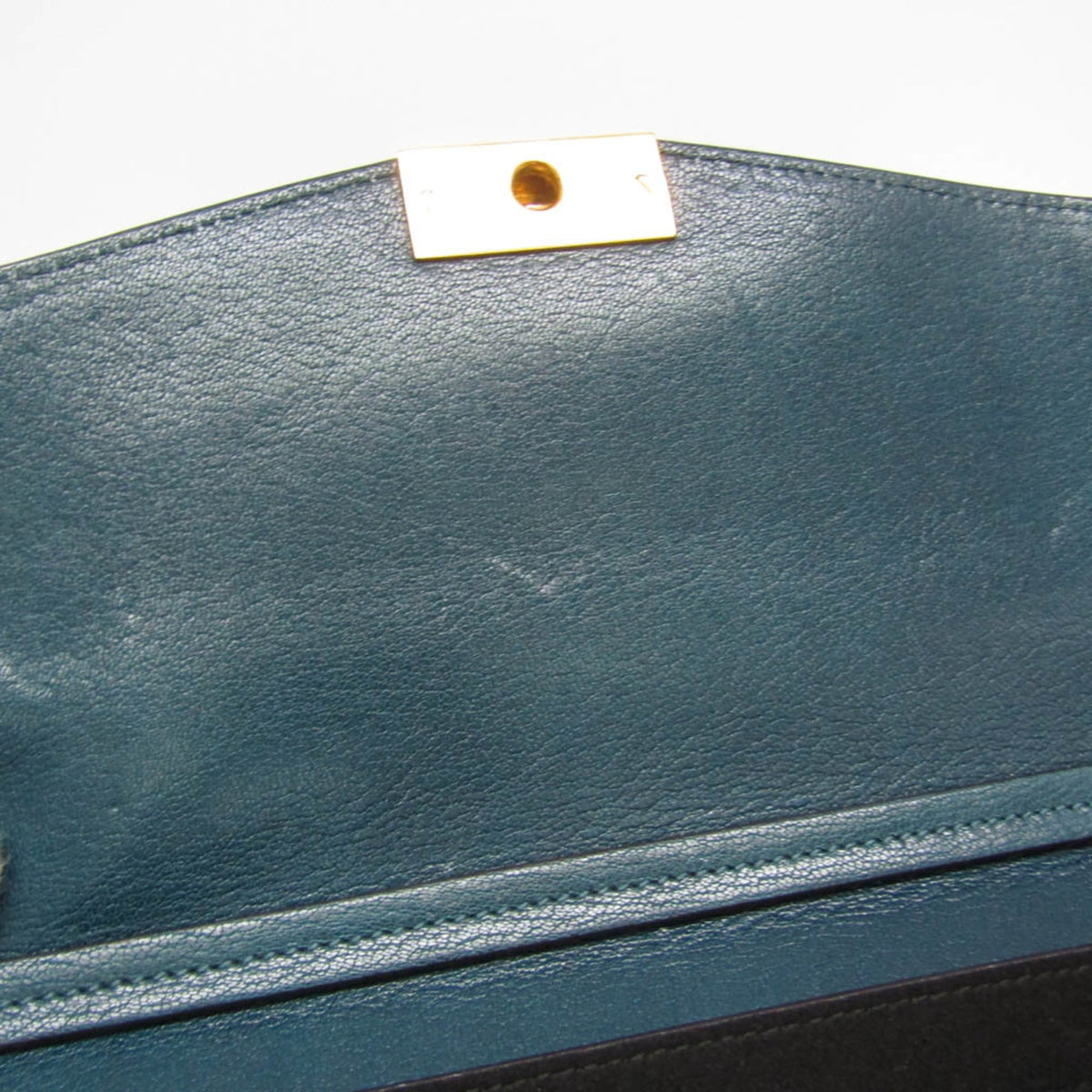 Givenchy GV3 Flap Leather with Suede, Blue, Leather, Handbag