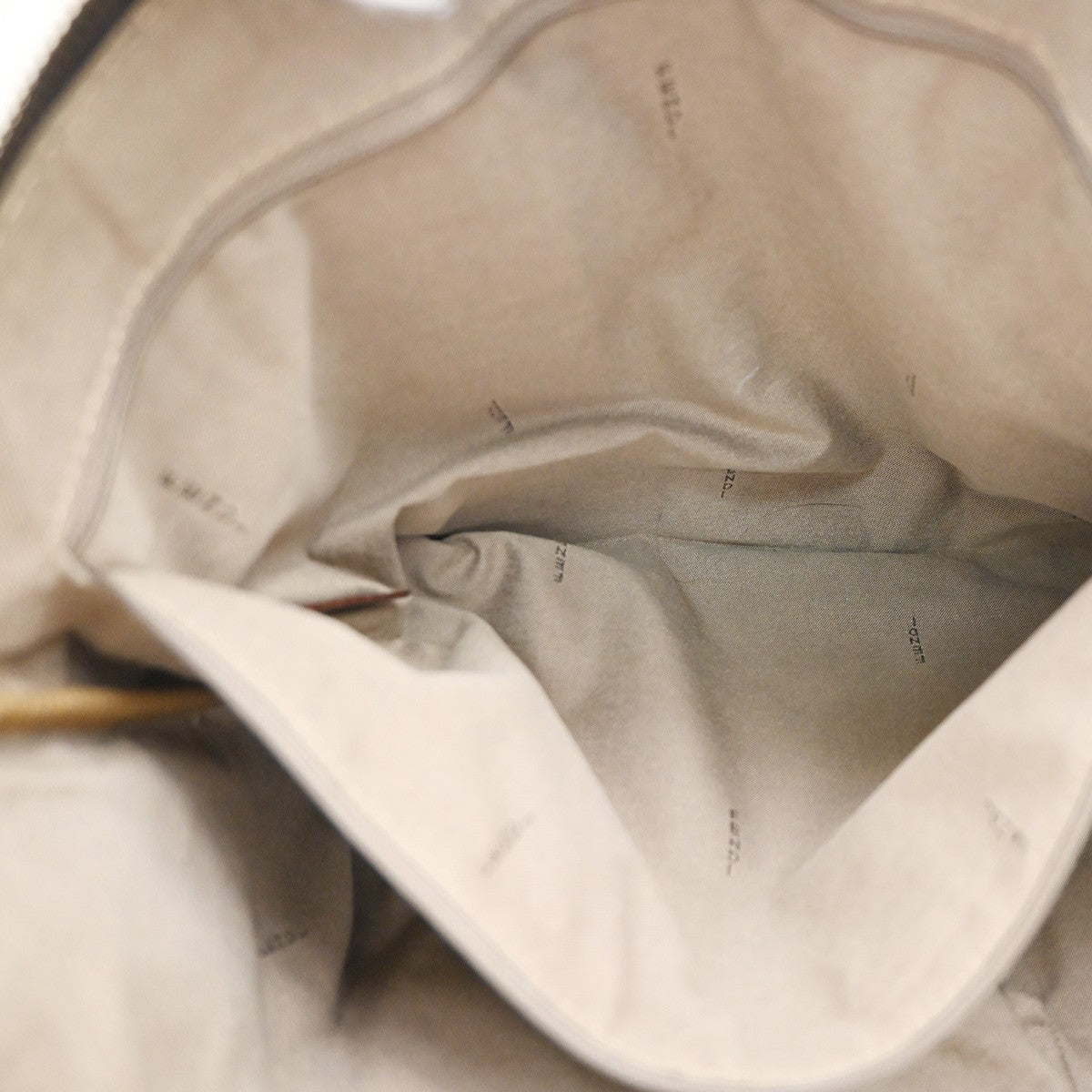 Fendi Open Zucchino Canvas, Beige, Canvas, Tote Bag
