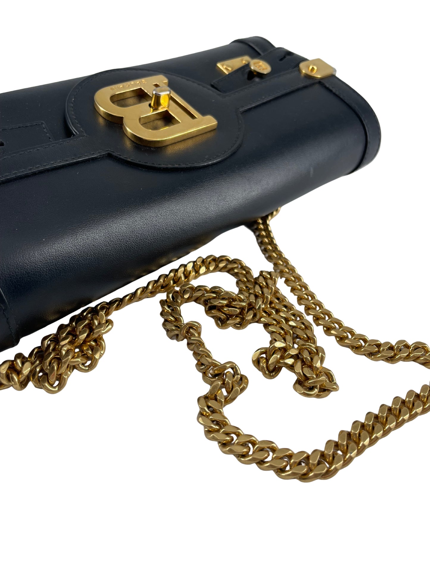 Balmain B-Buzz Leather, BLACK, LEATHER, Handbag