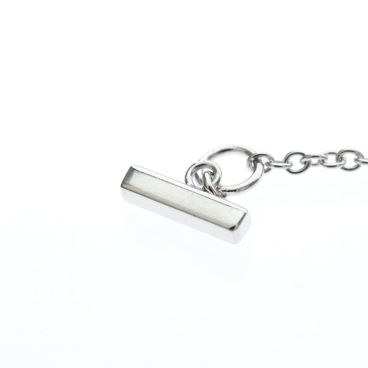 Tiffany & Co. T Smile Pendant 18K White Gold, Silver, White Gold, Necklace