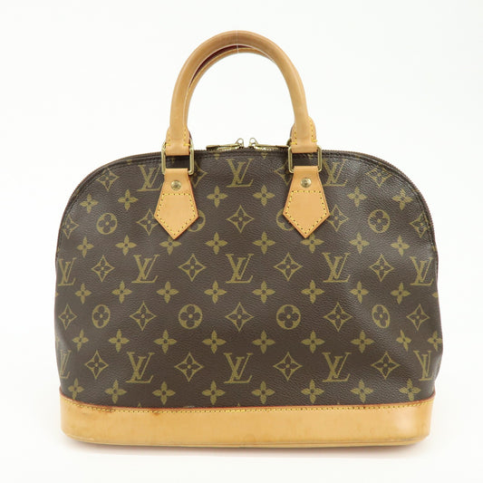 Louis Vuitton Alma Monogram Canvas, Brown, Canvas, Handbag