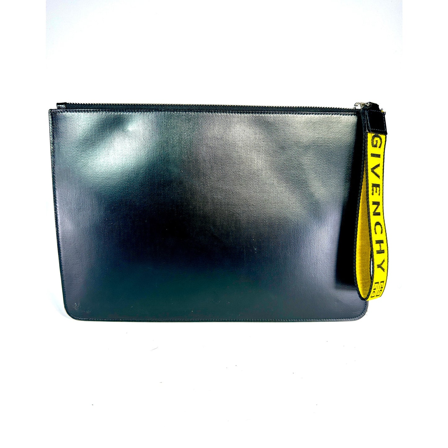 GIVENCHY Ticker Leather Pouch Clutch
