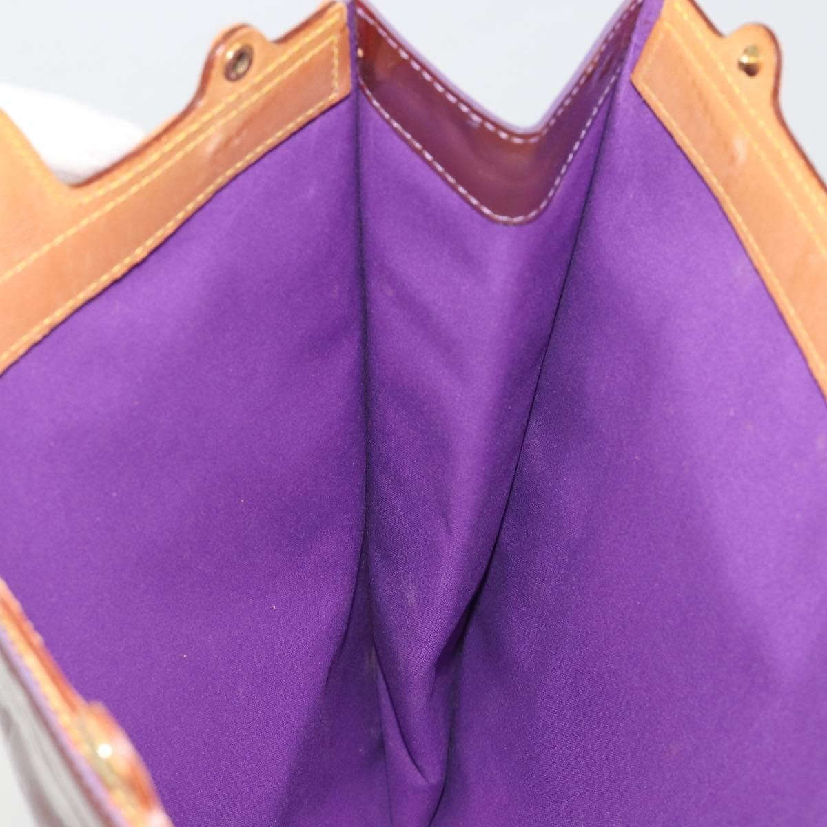 Louis Vuitton Stanton Monogram Vernis, Purple, Patent Leather, Tote Bag