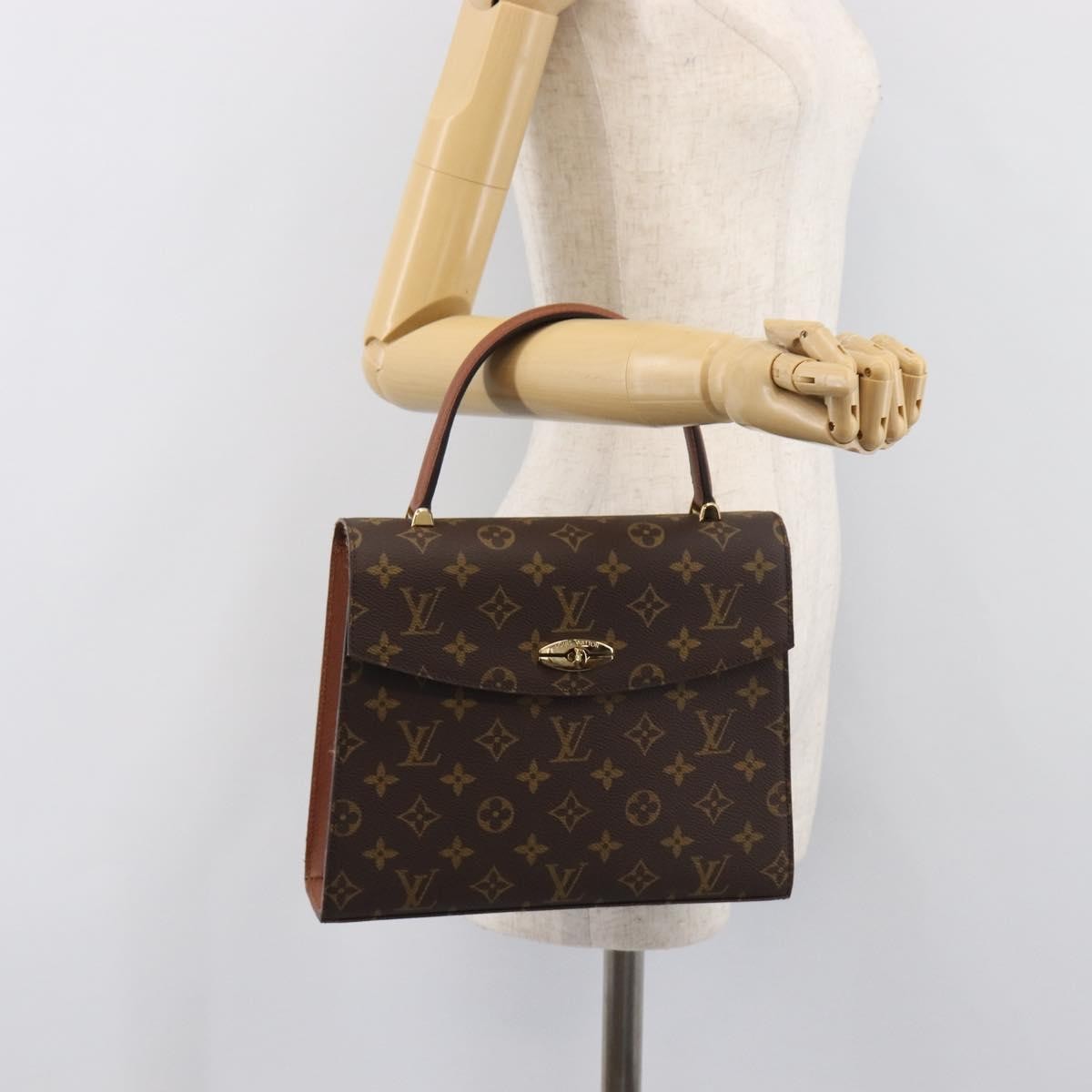 Louis Vuitton Malesherbes Monogram Canvas, Brown, Canvas, Handbag