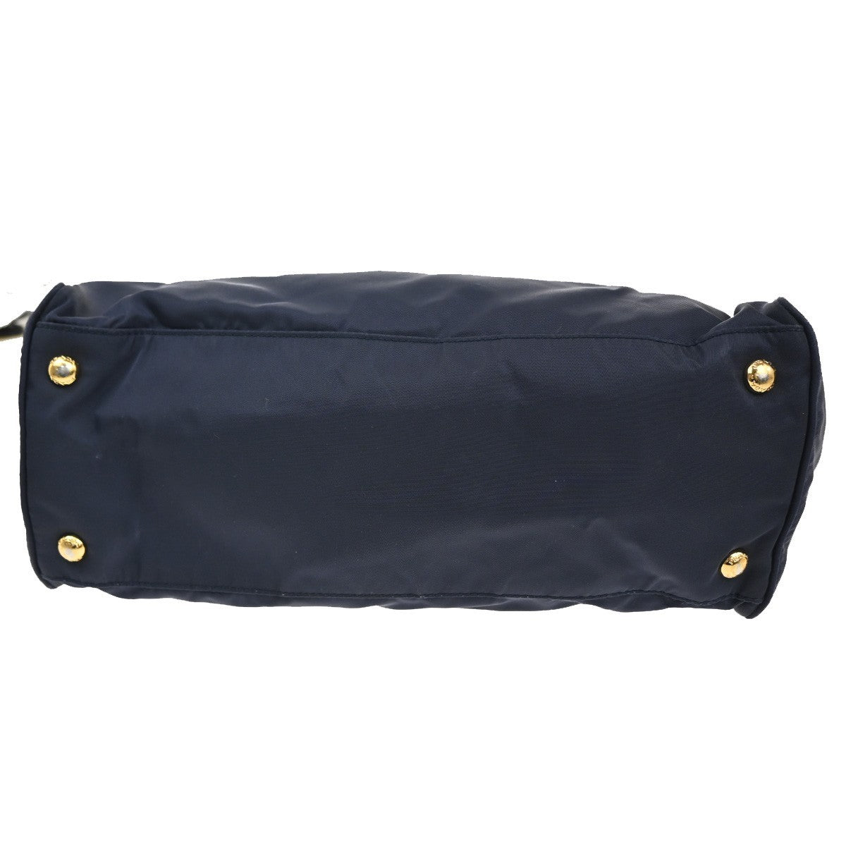 Prada Zip Convertible Shopping Tessuto with Saffiano Leather, Navy, Nylon, Tote Bag