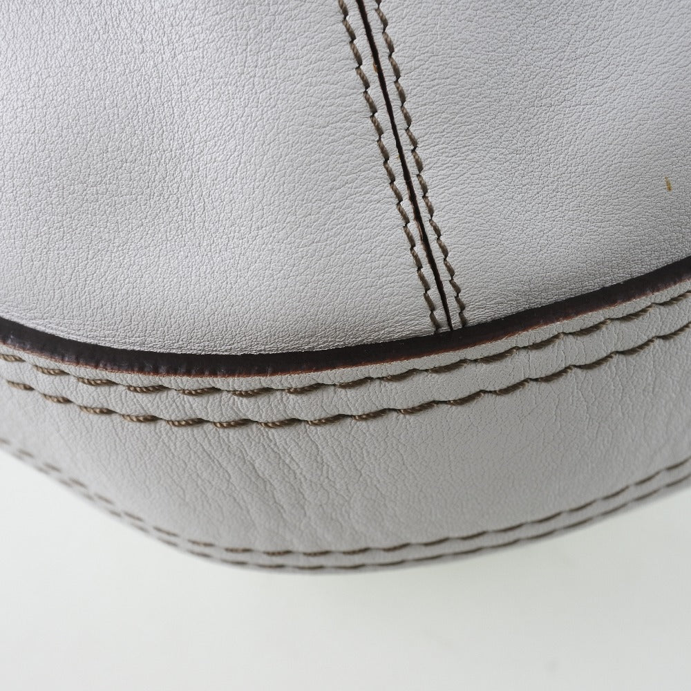 Loewe, White, Leather, shoulder