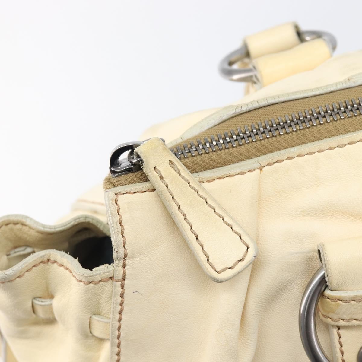 Miu Miu Vitello Lux Leather, Beige, Leather, Handbag