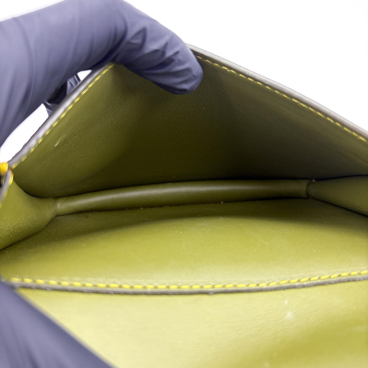 Burberry Title Pocket Leather, Green, Calfskin, Crossbody Bag