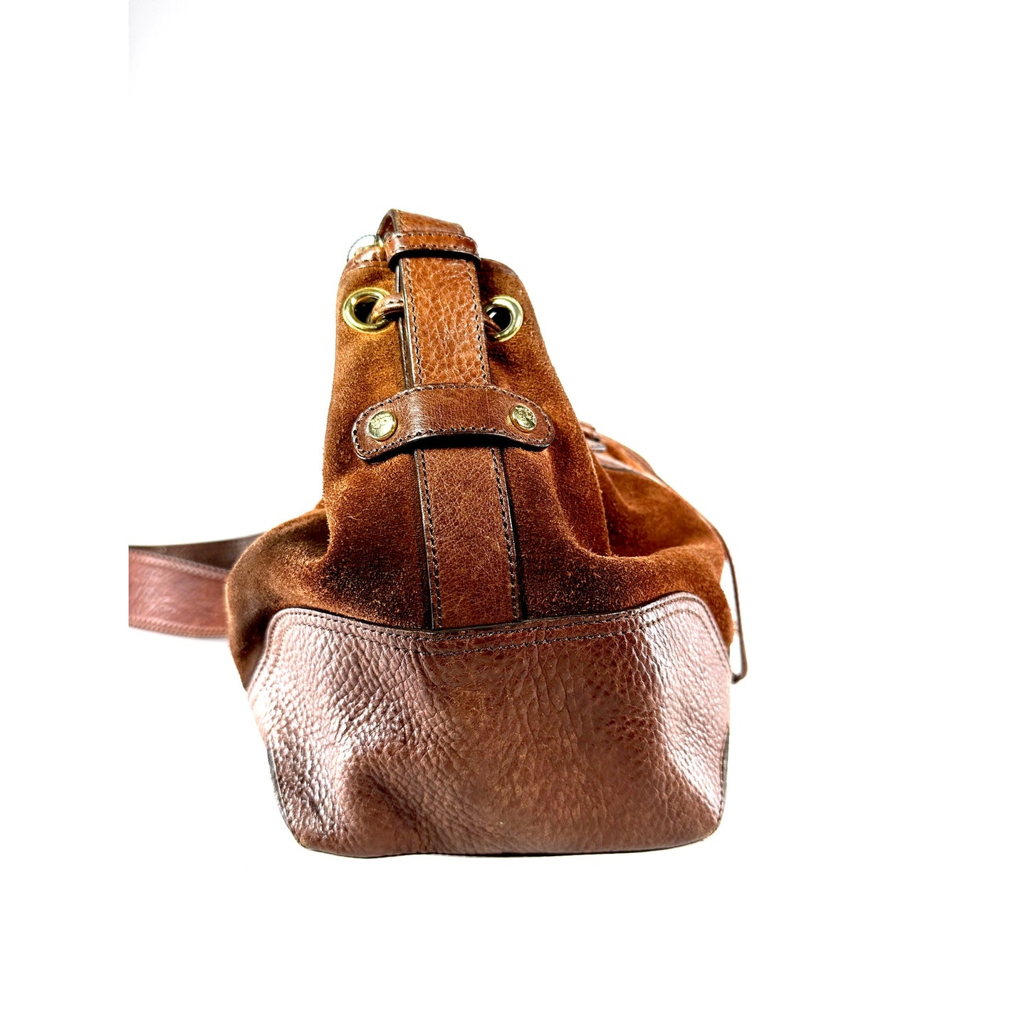 BURBERRY Σουέτ Δερμάτινο Κορδόνι Hobo