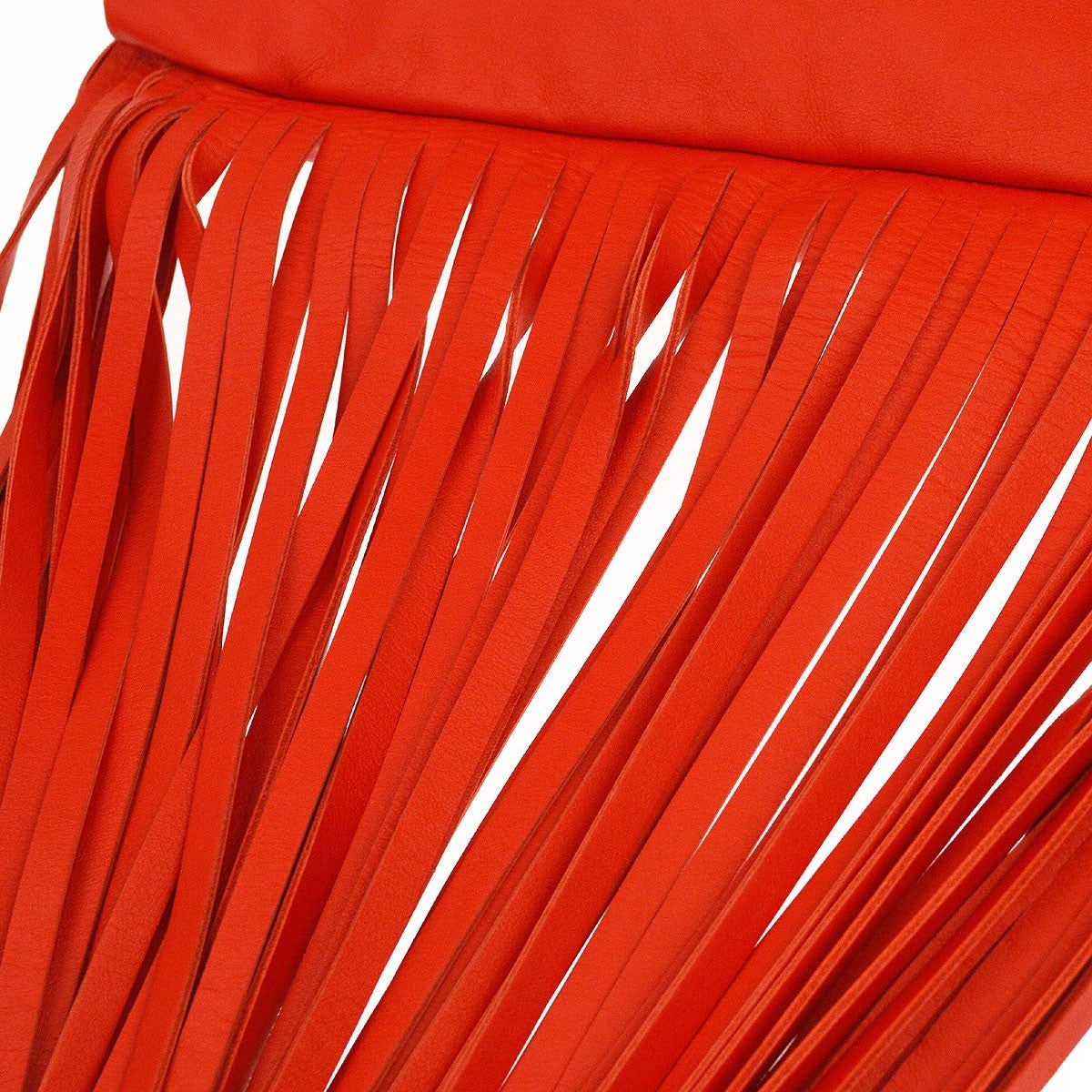 Bottega Veneta The Fringe Leather, Red, Leather, Clutch