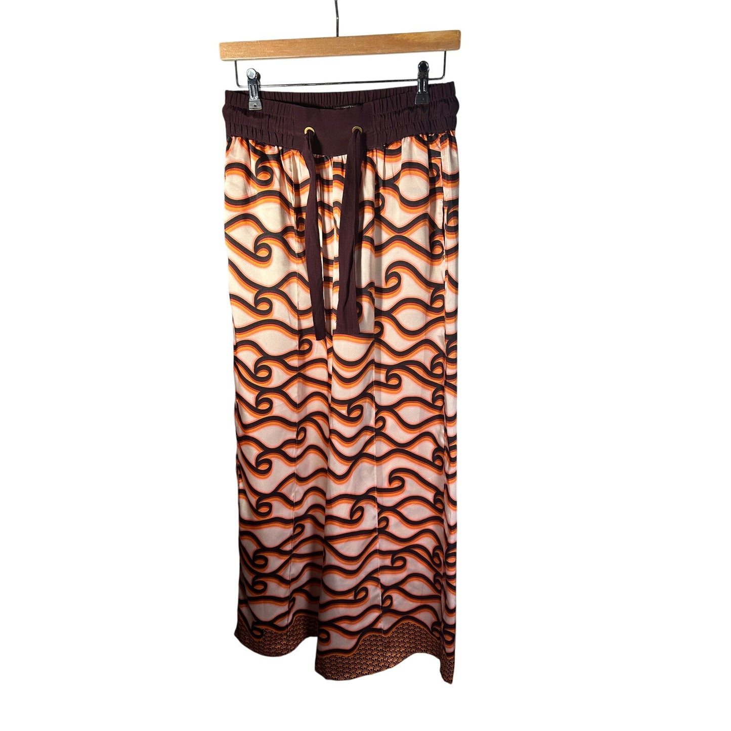Scotch & Soda Abstract Print Wide Leg Pants