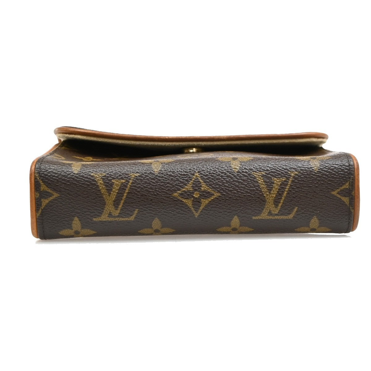 Louis Vuitton Florentine Pochette Damier, Brown, Canvas, Clutch