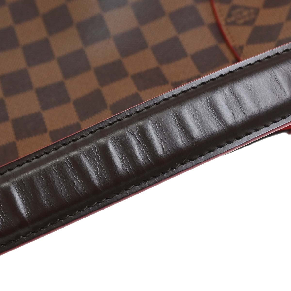 Louis Vuitton Caissa Hobo Damier with Leather, Brown, Canvas, Shoulder Bag