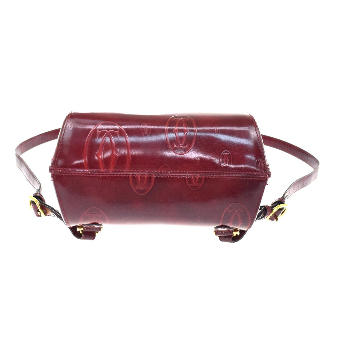 Cartier Happy birthday Patent leather, Burgundy, Patent Leather, Backpack