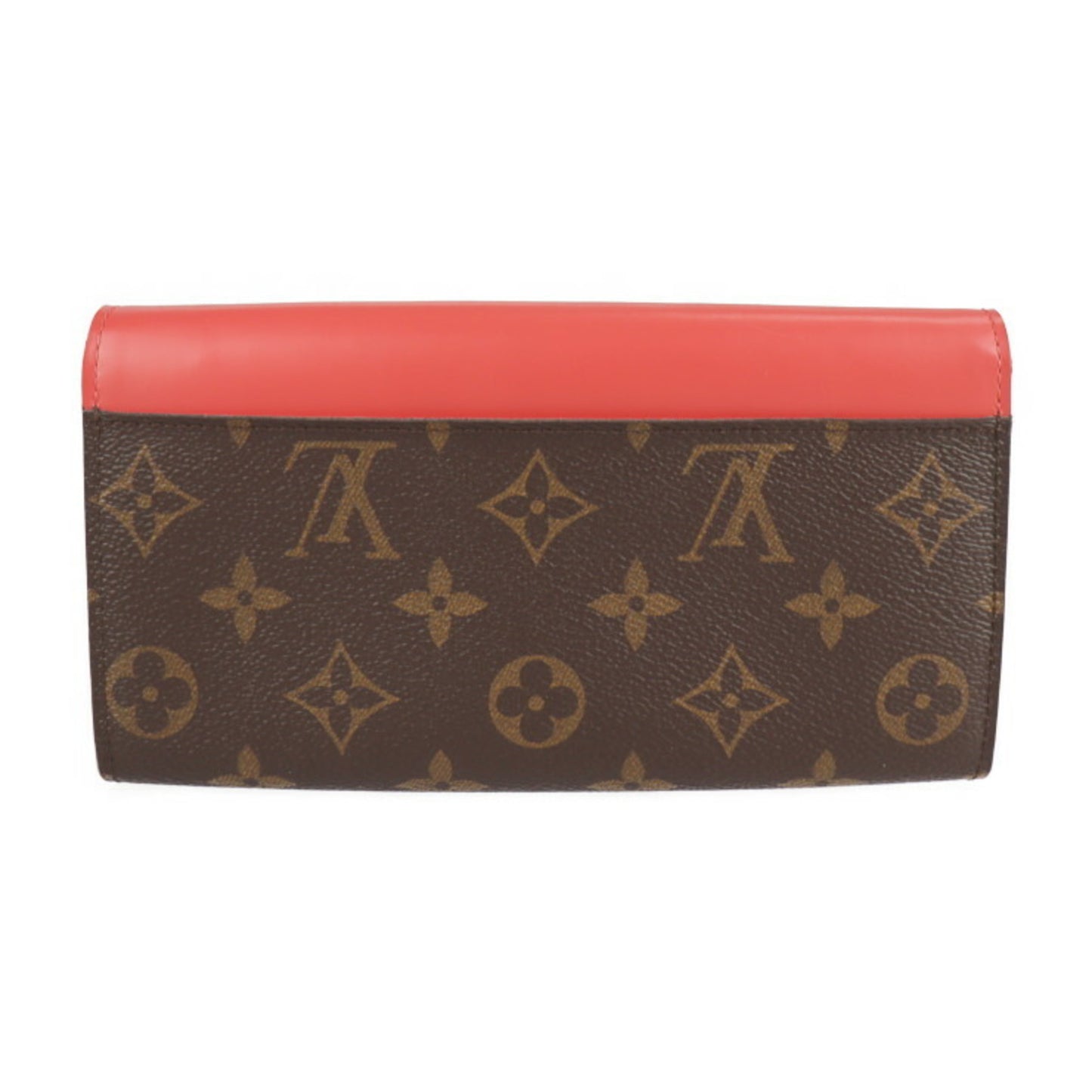 Louis Vuitton Sarah, Brown, Canvas, wallet