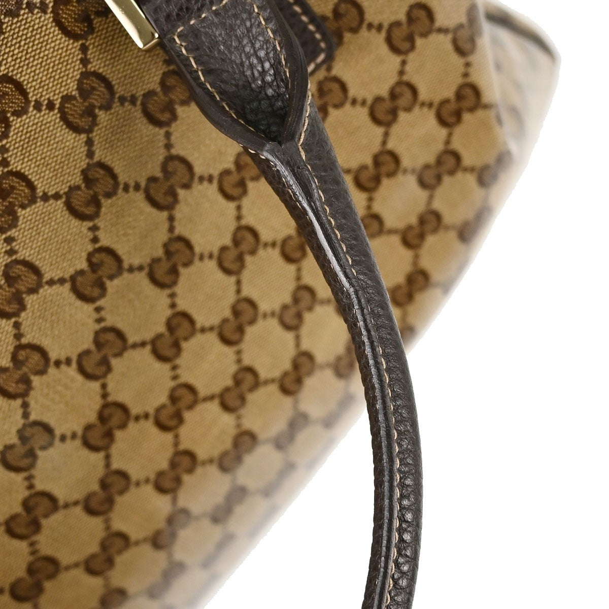 Gucci GG Top Handle GG Matelasse Leather, Beige, PVC, Tote Bag