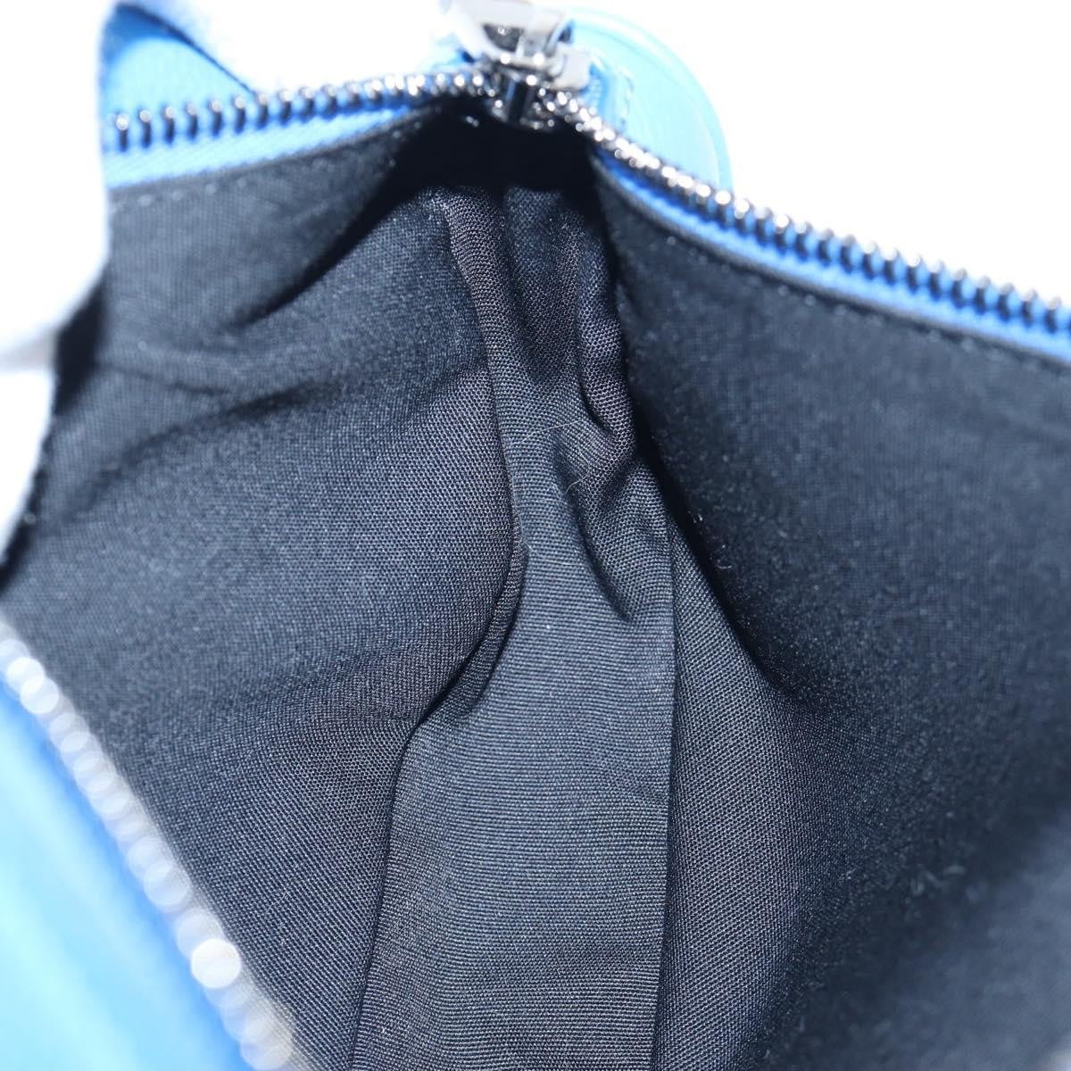 Christian Dior Saddle Leather, Blue, Leather, Crossbody Bag