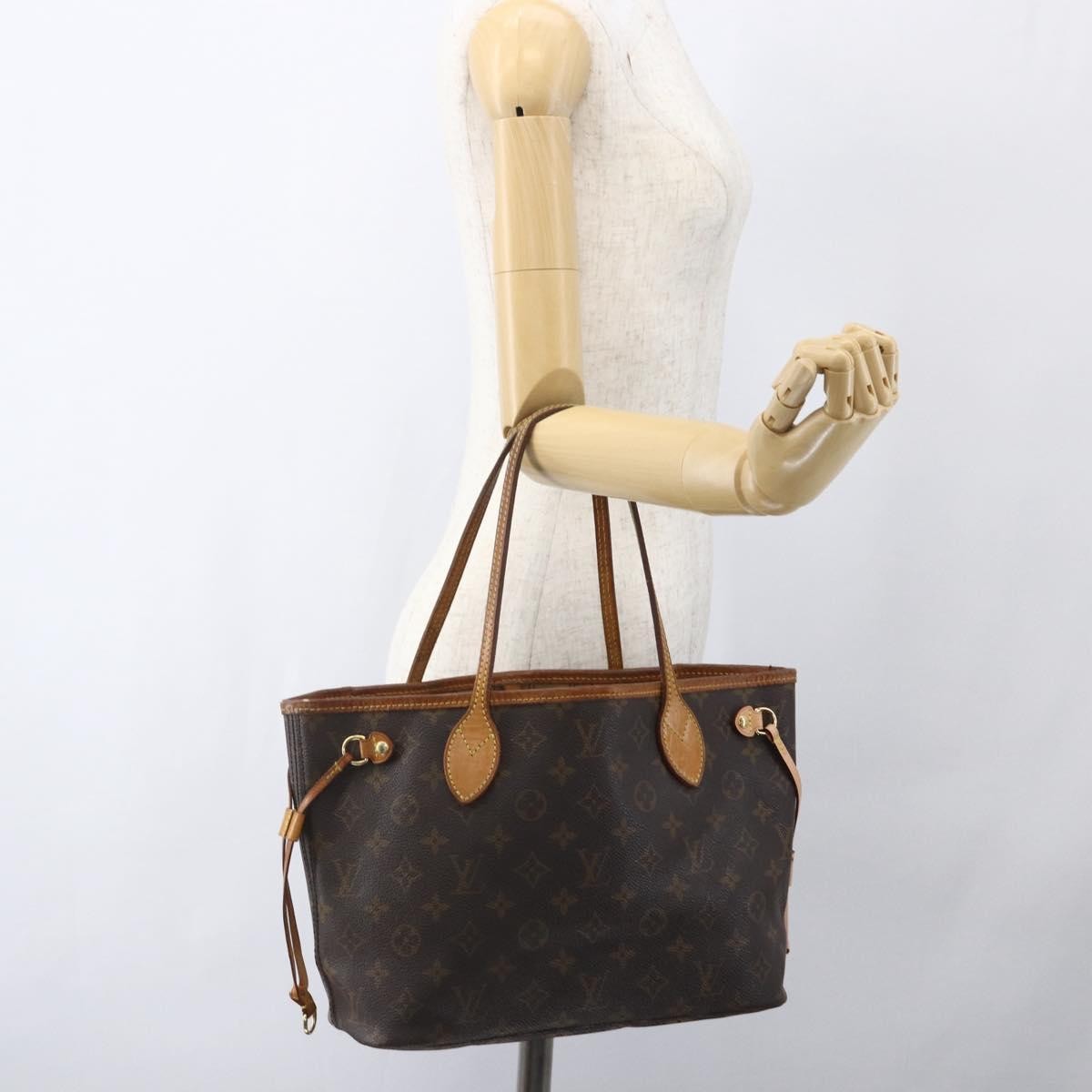 Louis Vuitton Neverfull Monogram Canvas, Brown, Canvas, Tote Bag