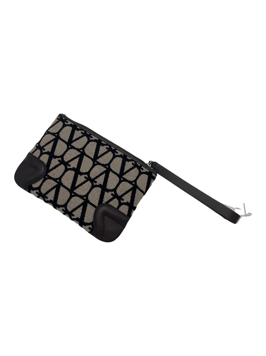Valentino Garavani Valentino Pouche VLogo Canvas, BROWN, CANVAS, Clutche & pouche