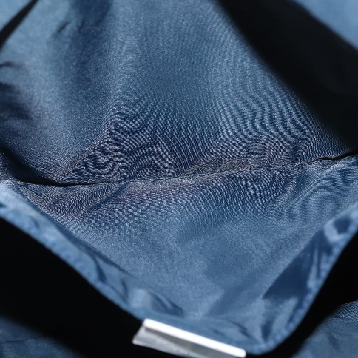 Gucci Vintage GG Coated Canvas, Navy, Nylon, Shoulder Bag