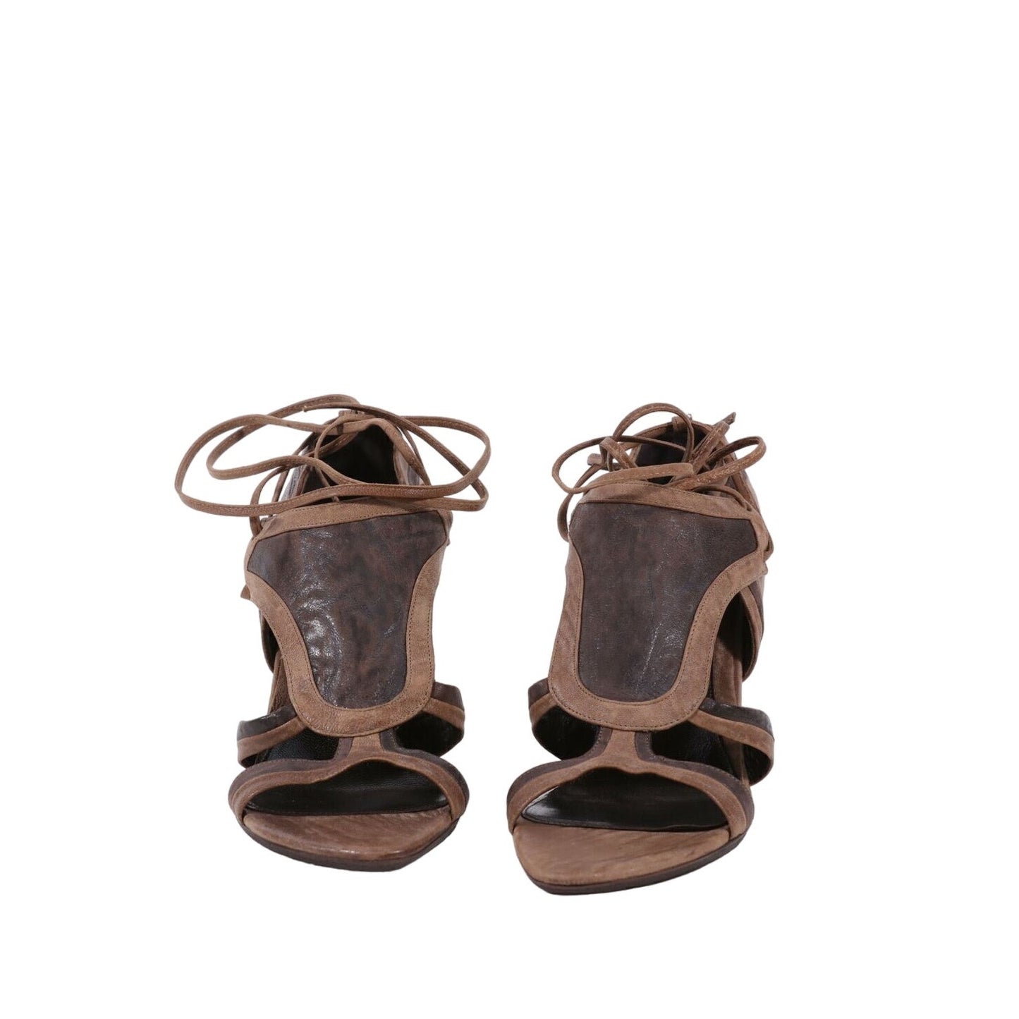 Σανδάλια Alexander McQueen με T-Strap 10 US Καφέ
