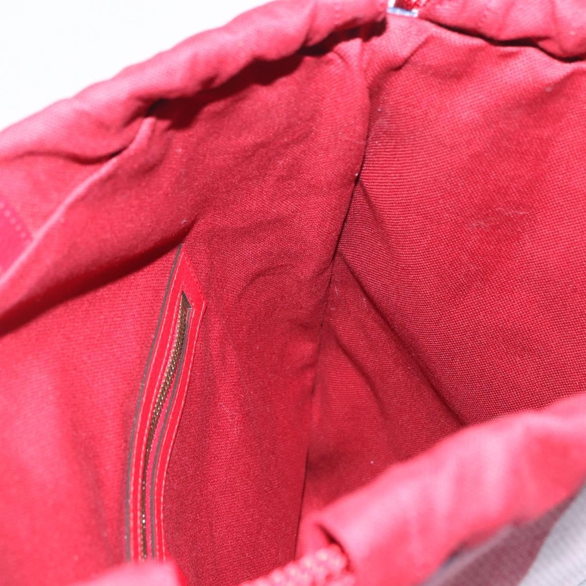 Gucci Logo Drawstring Striped Canvas, Multicolour, Canvas, Backpack