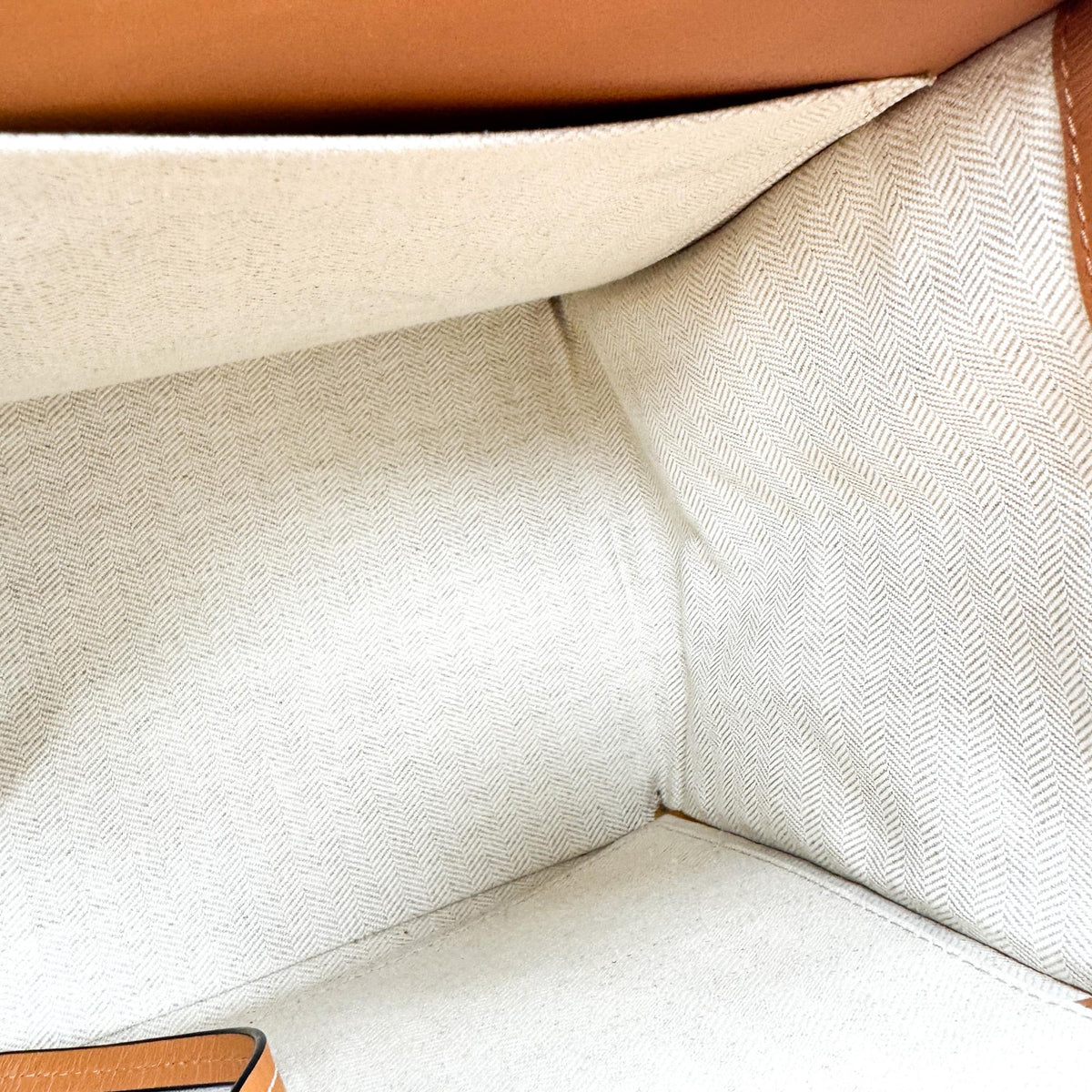 Loewe Cushion Leather, Brown, Leather, Tote Bag