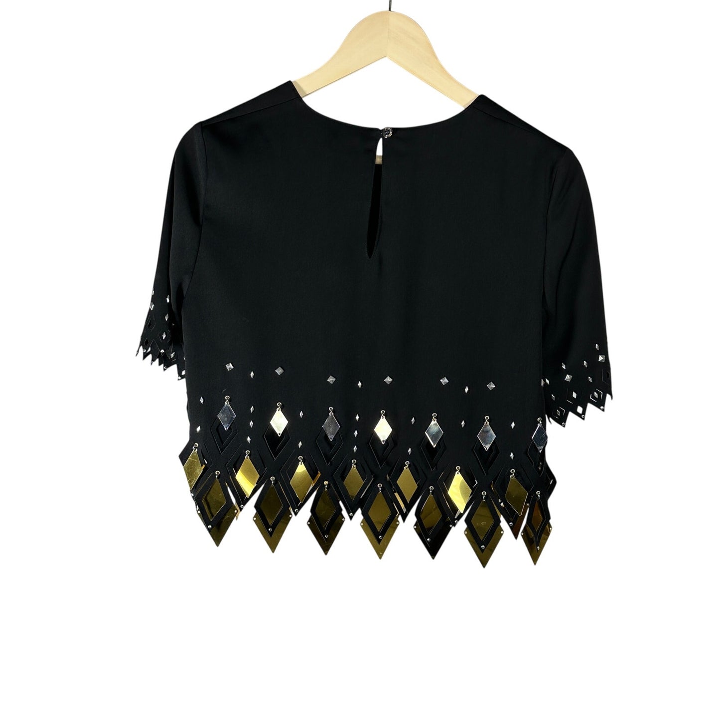 ΝΕΟ PACO RABANNE Crop Top με διακοσμητικά
