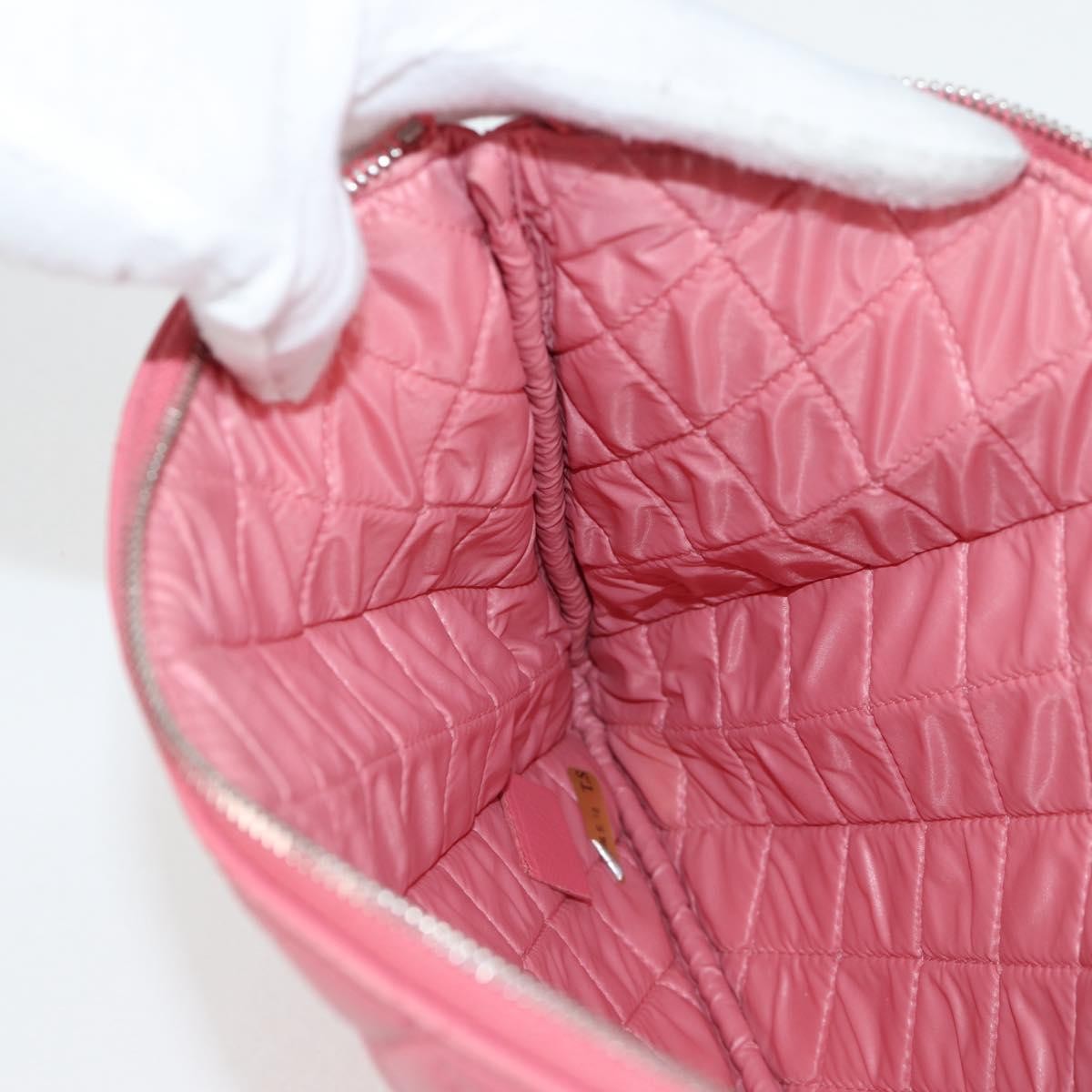 Chanel CC Casino O Case Clutch Quilted Lambskin, Pink, Leather, Clutch