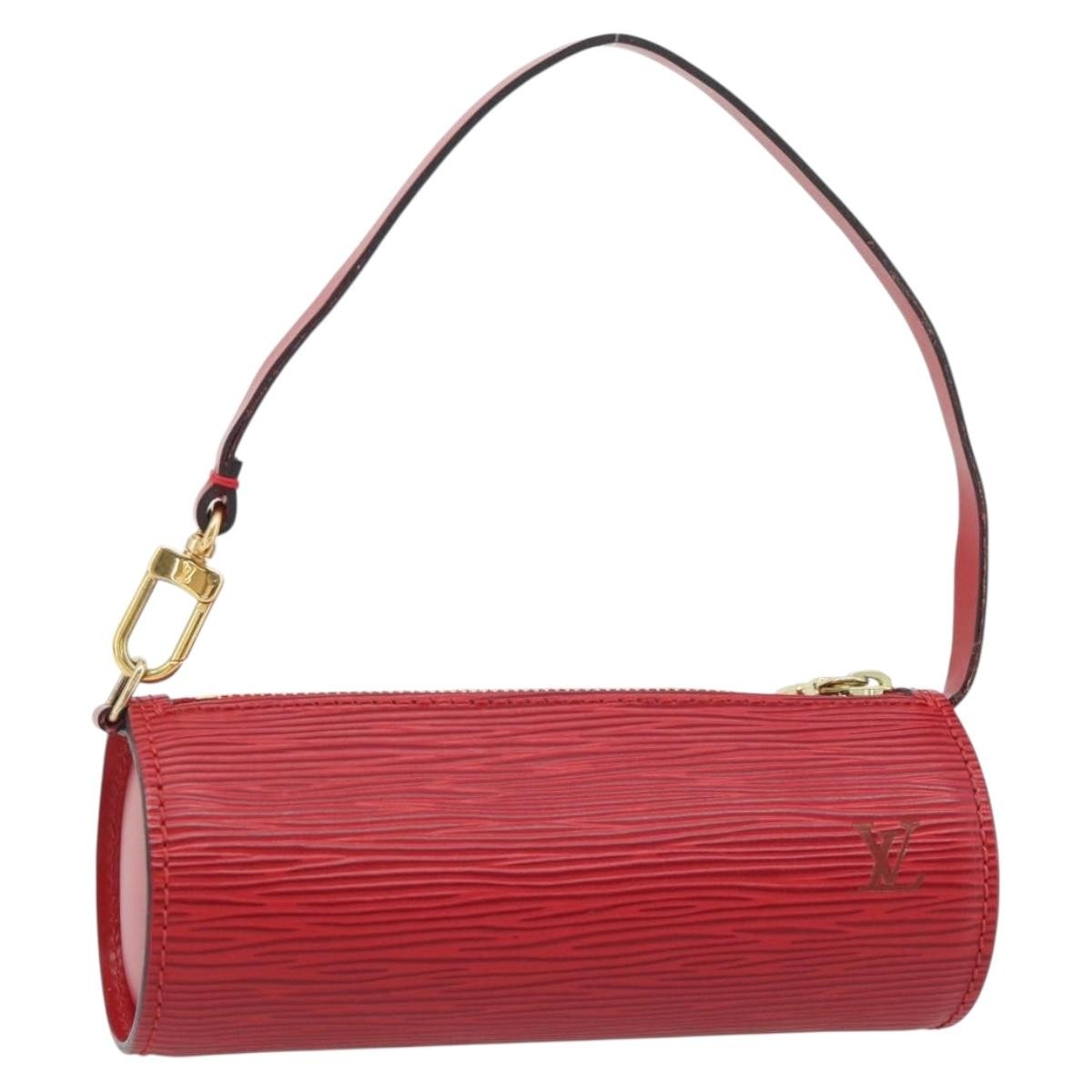 Louis Vuitton Soufflot Pochette Epi Leather, Red, Leather, Clutch
