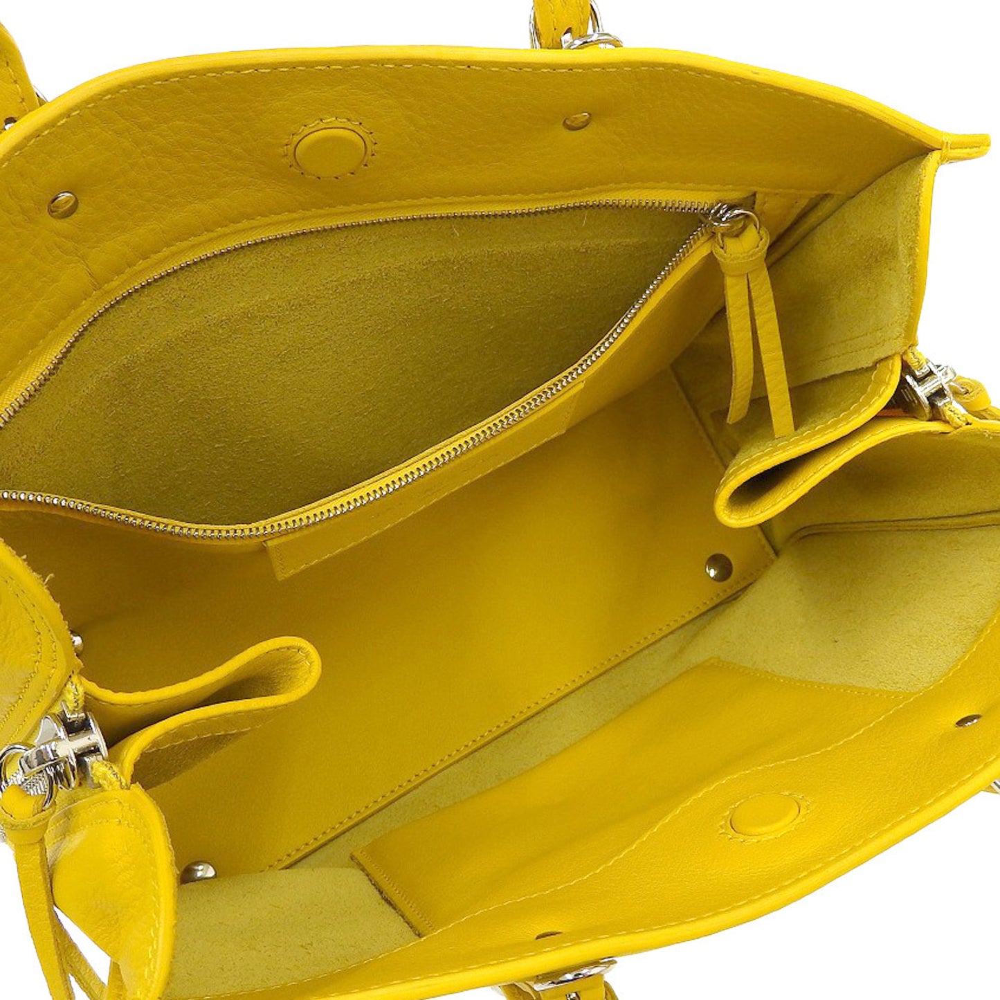 Balenciaga Papier, Yellow, Leather, handbag