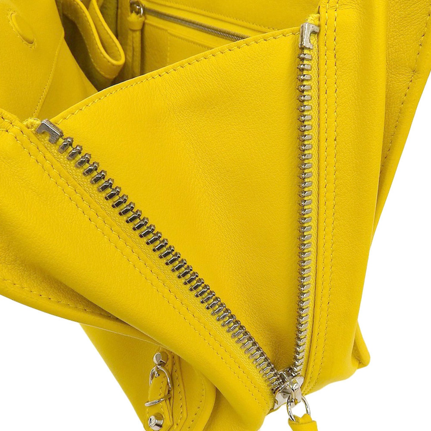 Balenciaga Papier, Yellow, Leather, handbag