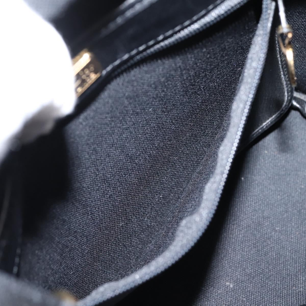 Christian Dior Vintage Honeycomb Canvas, Black, Canvas, Shoulder Bag