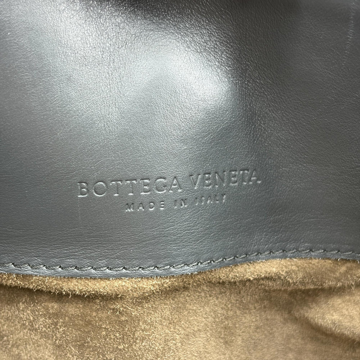 Bottega Veneta Roma Intrecciato Nappa, Gray, Leather, Handbag