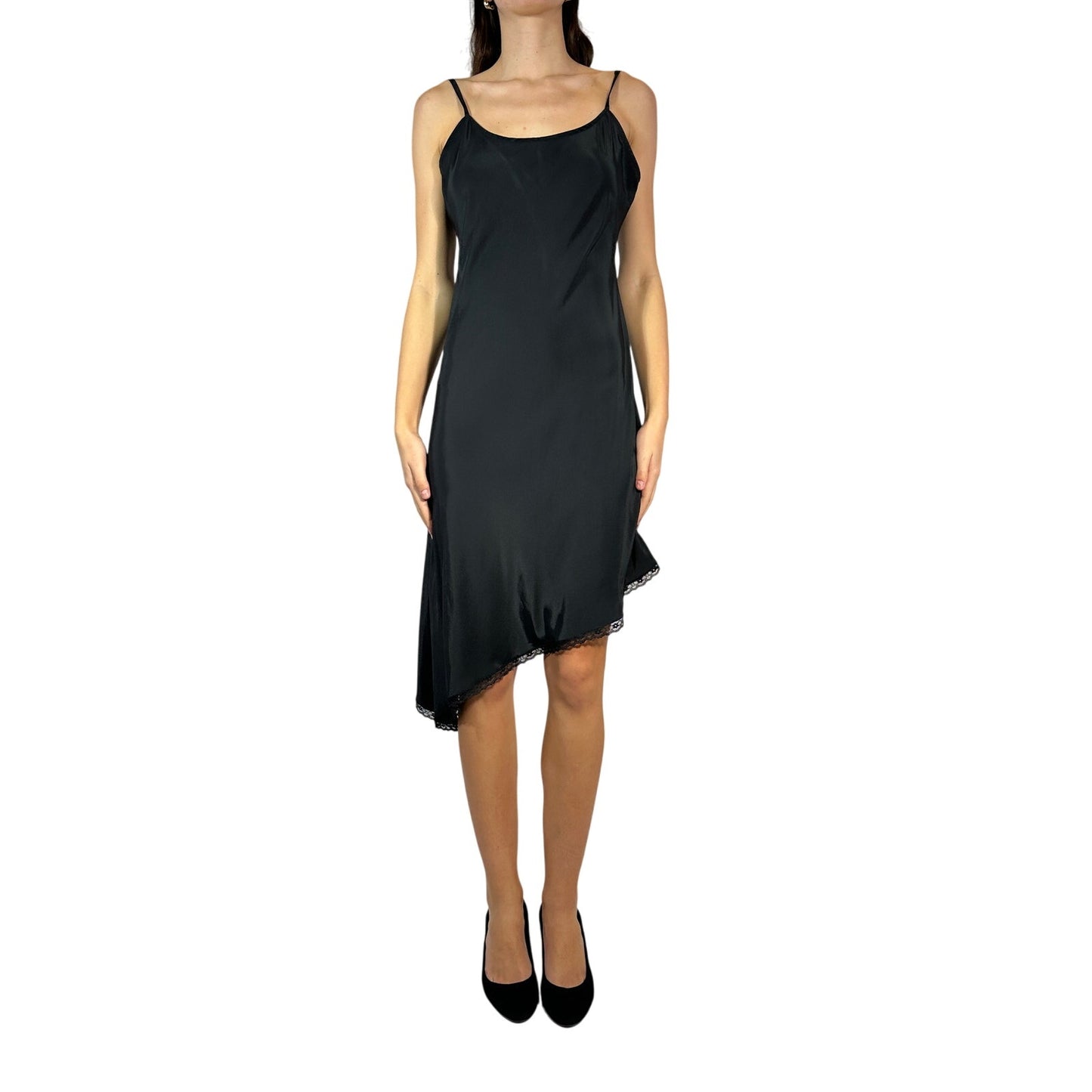 PINKO Sequin Asymmetrical Slip Dress