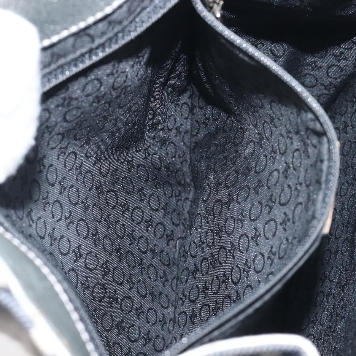 Celine C Macadam Canvas, Navy, Canvas, Handbag