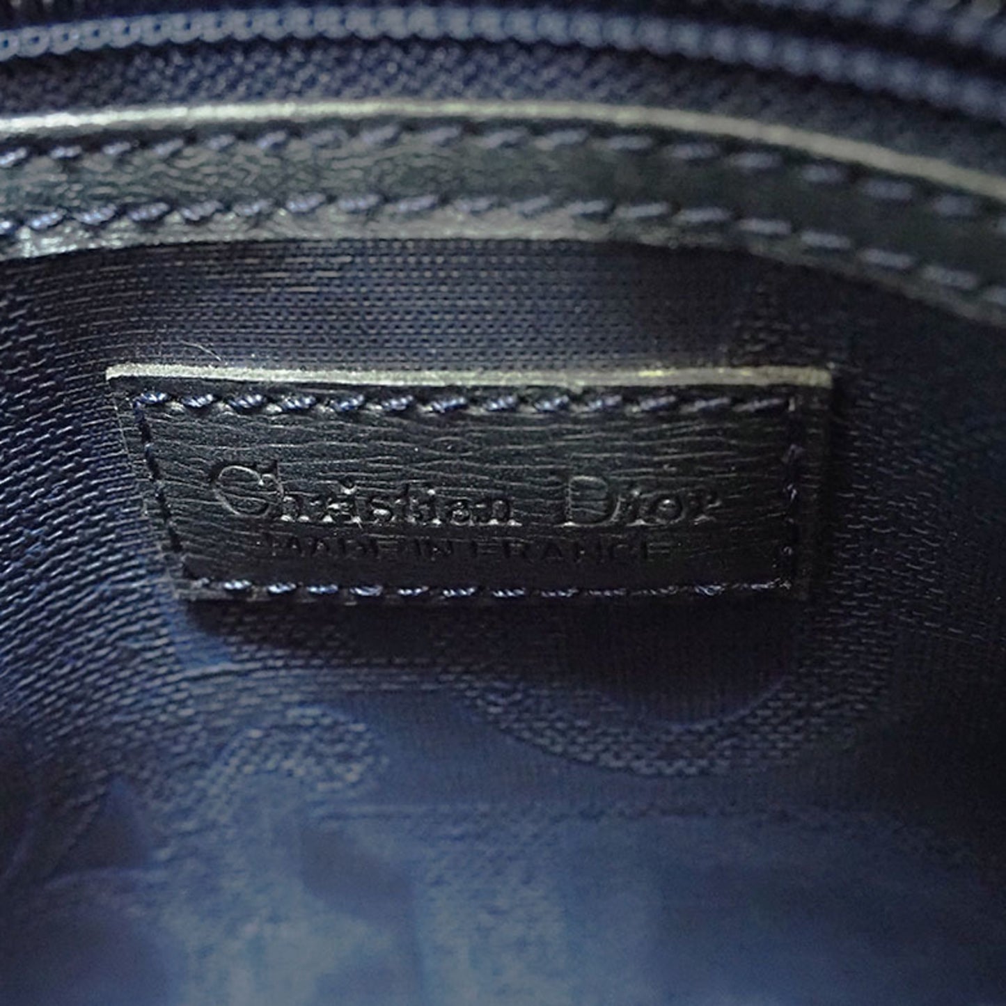 Dior, Navy, Canvas, handbag